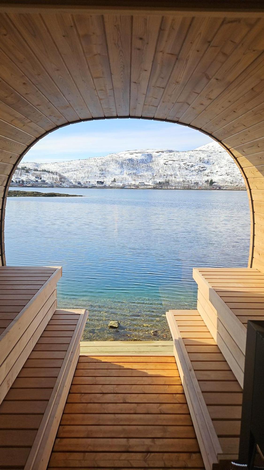 Вилла Kaldfjord Sea House Тромсё Экстерьер фото